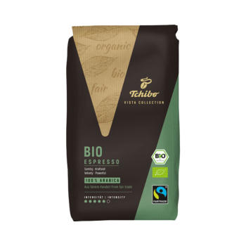 885091 Tchibo Vista Extenso Fairtrade Bio Espresso, Ganze Bohne, 1 kg